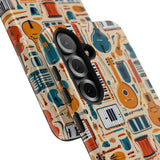 Musical Instruments Design 01 on Samsung Galaxy Phone Case - Floral Design for Music Lovers