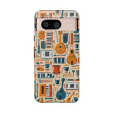 Musical Instruments Design 01 on Google Pixel Phone Case - Floral Design for Music Lovers