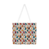 Musical Instruments Design 03 on Shoulder Tote Bag - Lovely Design For Music Lovers