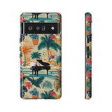Tropical Piano Google Pixel Phone Case - Floral Design for Music Lovers