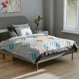 Piano Keys Velveteen Minky Blanket 4