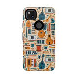 Musical Instruments Design 01 on Google Pixel Phone Case - Floral Design for Music Lovers