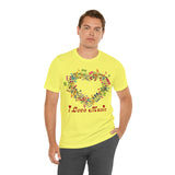 Copy of I Love Music Unisex Jersey Short Sleeve Tee (colour choices)