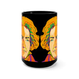 Beethoven Image 4 on Black Mug 15oz