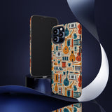 Musical Instruments Design 01 on iPhone Case - Floral Design for Music Lovers