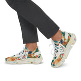 Tropical Piano Vibe Men's Mesh Sneakers - Perfect for Summer Adventures