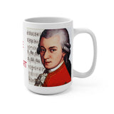 Love To Mozart - Design B on Mug 15oz