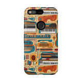Musical Instruments Design 02 on Google Pixel Phone Case - Beautiful Design For Music Lovers