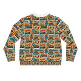 Musical Instruments Design 02 on Lightweight Sweatshirt | Music Lover's Gift