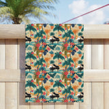 Tropical Piano Paradise Beach Towel | Summer Ready Poolside Essential