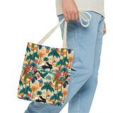 Tropical Piano Tote Bag - Stylish Summer Accessory for Music Lovers