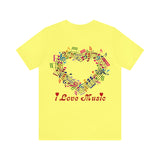 Copy of I Love Music Unisex Jersey Short Sleeve Tee (colour choices)