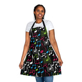 Colourful Musical Instruments Apron (AOP) 3