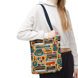 Musical Instrument Design 02 on Piano Tote Bag - Stylish Summer Accessory for Music Lovers