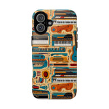 Musical Instruments Design 02 on iPhone Case - Lovely Design for Music Lovers