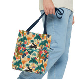 Tropical Piano Tote Bag - Stylish Summer Accessory for Music Lovers