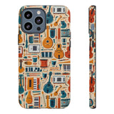 Musical Instruments Design 01 on iPhone Case - Floral Design for Music Lovers