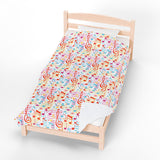 Music Notes Design 01 on Velveteen Plush Blanket for Music Lovers