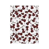 Lovely Violins Velveteen Minky Blanket 1