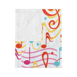 Musical Notes Velveteen Minky Blanket 3