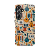 Musical Instruments Design 01 on Samsung Galaxy Phone Case - Floral Design for Music Lovers