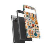 Musical Instruments Design 01 on Google Pixel Phone Case - Floral Design for Music Lovers