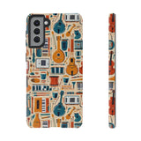 Musical Instruments Design 01 on Samsung Galaxy Phone Case - Floral Design for Music Lovers