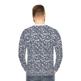Music Notes Design 03 on Lightweight Sweatshirt | Music Lover's Gift