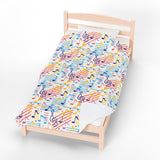 Music Notes Design 02 on Velveteen Plush Blanket for Music Lovers