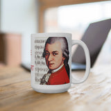 Love To Mozart - Design B on Mug 15oz