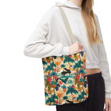 Tropical Piano Tote Bag - Stylish Summer Accessory for Music Lovers