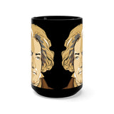 Beethoven Image 2 on Black Mug 15oz