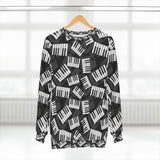 Piano Keys Unisex Sweatshirt (AOP) (1)