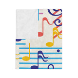 Musical Notes Velveteen Minky Blanket 2