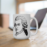 Ode To Mozart Design C on Ceramic Mug 15oz
