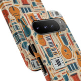 Musical Instruments Design 01 on Google Pixel Phone Case - Floral Design for Music Lovers