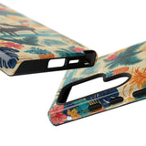 Tropical Piano Samsung Galaxy Phone Case - Floral Design for Music Lovers