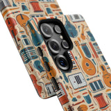 Musical Instruments Design 01 on Samsung Galaxy Phone Case - Floral Design for Music Lovers