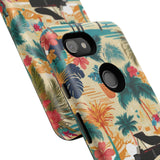 Tropical Piano Google Pixel Phone Case - Floral Design for Music Lovers