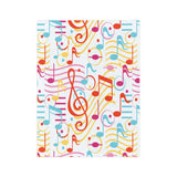 Musical Notes Velveteen Minky Blanket 3