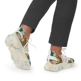 Tropical Piano Vibe Men's Mesh Sneakers - Perfect for Summer Adventures
