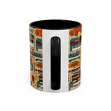 Musical Instruments Design 02 on Accent Coffee Mug - Beautiful Design for Music Lovers