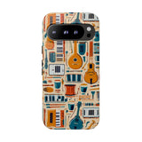 Musical Instruments Design 01 on Google Pixel Phone Case - Floral Design for Music Lovers