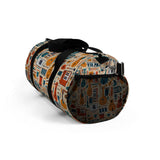 Musical Instruments Design 01 on Duffel Bag - Vibrant Floral Design for Musicians