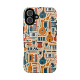 Musical Instruments Design 01 on iPhone Case - Floral Design for Music Lovers