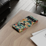 Tropical Piano Google Pixel Phone Case - Floral Design for Music Lovers