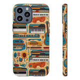 Musical Instruments Design 02 on iPhone Case - Lovely Design for Music Lovers