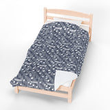 Music Notes Design 03 on Velveteen Plush Blanket for Music Lovers