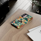 Tropical Piano Samsung Galaxy Phone Case - Floral Design for Music Lovers