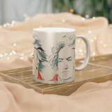 Beethoven Design 03 on Metallic Mug (Silver / Gold) 11 oz Beautiful Design For Music Lovers